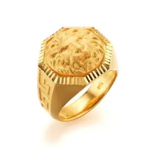 갤러리아 남자 순금 반지 앤틱 사자 24K 18.75g 애끼 검지 중지