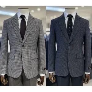 [롯데백화점]레노마 25년 F/W 하운드투스체크 가을/겨울 수입원단 모직자켓 2종1택 RRDIBJ9192A EK3653