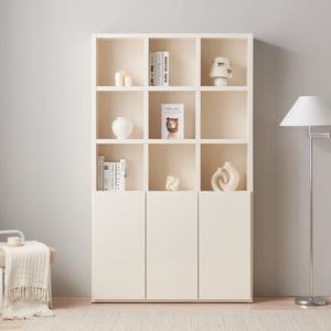 [데코라인][수도권 무료배송] 하치 도어형 수납 책장 5단 1200