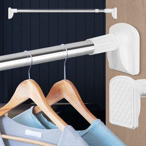 [오너클랜]큰발압축봉 200 무타공걸이 암막 못없는커튼 고정설치 압축봉옷걸이 압축커튼봉 커튼봉설치