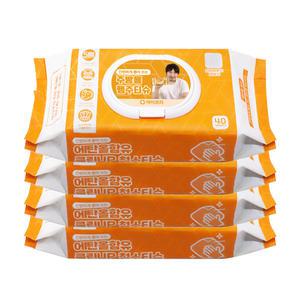 [5+1]에탄올이 함유된 아이프리 40매 x 5팩+1팩 청소 물티슈 주방 행주티슈 찌든 기름 제거제