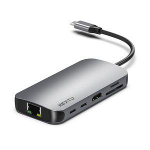 넥스트유 도크존 2297TCH-8K USB-C 10 in 1 HDMI 멀티포트 어댑터