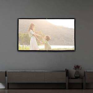 [XBI4HJK0]이동형 빔프로젝터 스크린 186x105cm 생활용품