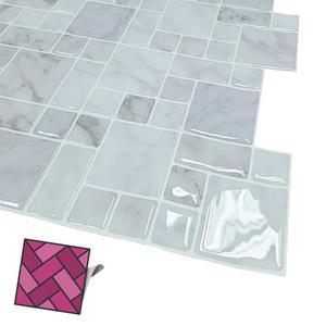 [RG4M1509]월타일스티커 040 회백색 랜덤벽돌 스티커타일