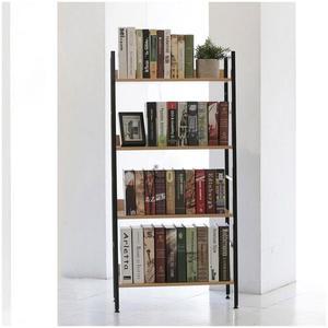 [RG15QN95]철제원목 책장겸용선반4단 견고함 다용도선반