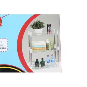 [RG5N44S6]베란다 멀티 다용도 스마트 사각 스텐 선반 3단