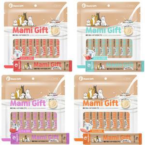 마미기프트 강아지 산양유 츄르 강아지수분보충 간식 150g x4종세트
