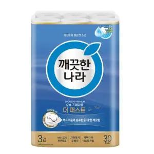 깨끗한 나라 순수 프리미엄 더 퍼스트 30m 30롤