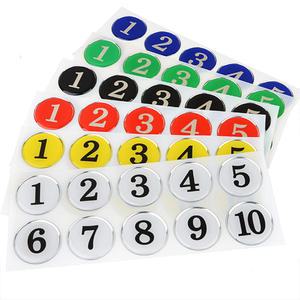 업소용 컬러 입체 테이블번호 1~50 번호표 스티커