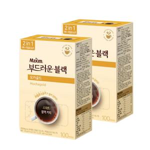 맥심 부드러운블랙 모카골드 100T+100T