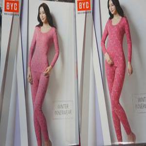 1세트 면  BYC 여자 나염내복 세트랜덤 얇은거 두꺼운거  90 -110 호 에어메리 보온메리 빅사이즈 BIG 큰거