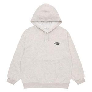 에꼴리에 세이브존04 오트밀 레터링 후드티  24A0406