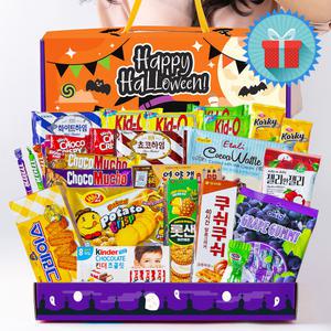 할로윈 마녀 프리미엄 한아름 사이즈 종합과자선물세트 단체 행사 선물용 시상품 간식꾸러미 손잡이 박스