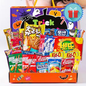 할로윈 유령 프리미엄 한아름 사이즈 종합과자선물세트 단체 행사 선물용 시상품 간식꾸러미 손잡이 박스