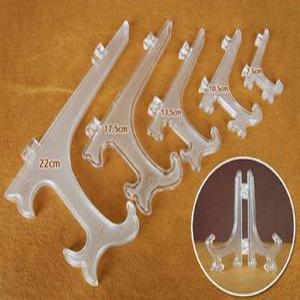 투명 아크릴 접시 액자 받침  거치대  / 1팩10