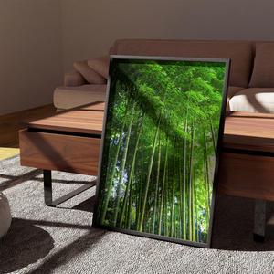 대나무 왕죽도 풍수 브로마이드 인테리어 포스터 액자