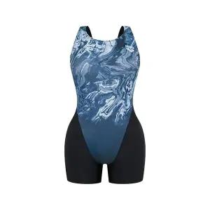 [아레나수영복] 밀키웨이 3부 반신 U백 (끈주머니증정) (A4FL1LH11 BLK)