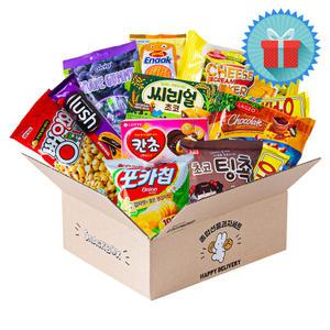 해피 종합과자 선물박스 3호 과자선물세트 간식꾸러미 사무실 회사 학교 학원 단체 행사