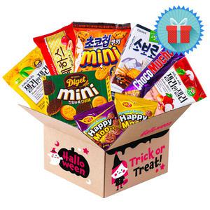 할로윈 마녀 카톤과자 선물박스 2호 종합과자선물세트 단체 행사 간식꾸러미