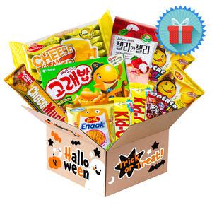 할로윈 유령 카톤과자 선물박스 1호 종합과자선물세트 단체 행사 간식꾸러미