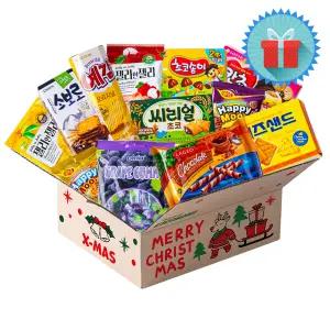 크리스마스 카톤 해피 루돌프 선물박스 3호 종합과자선물세트 성탄절 단체 간식꾸러미