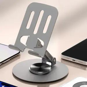 360도회전 핸드폰거치대 알루미늄 접이식 탁상용 휴대폰거치대 OSA-DMCPHD01