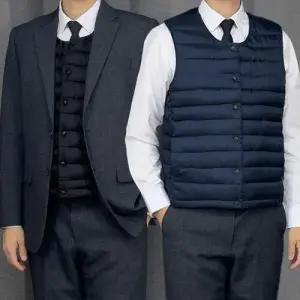 남자 남성 경량 패딩 러닝 런닝 빅사이즈 조끼 베스트