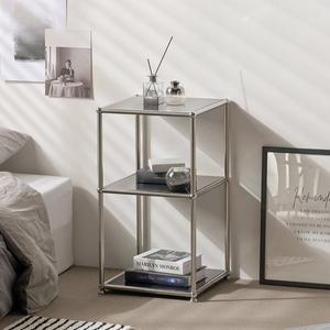 [포스트모던]티노 미드센추리 철제 모듈 선반 40cm 2단