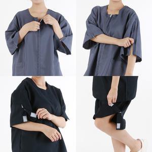 신화가운 정형외과 한의원환자복 전체트임 팔깁스옷 환부개방 기능성환자복 지퍼 찍찍이 트임환자복 한벌세