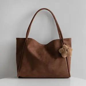 [하프클럽/라이니]자체제작 스웨이드 빅 수납 숄더 쇼퍼백 lm-7077c