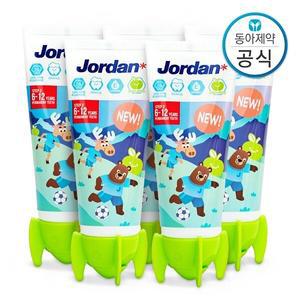 조르단 6세 이상 유아 어린이치약 고불소 1000ppm 뉴스텝2 90g 5개