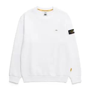 [정상가:99000원]내셔널지오그래픽 N244USW920 루코스 백면 로고 그래픽 맨투맨 WHITE