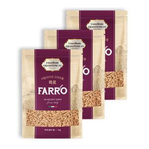 [삼원농산] 정품 이탈리아산 파로 3kg (1kg/3개) - FARRO (엠머밀)