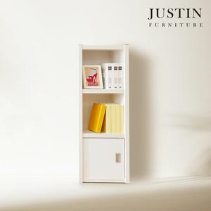 [저스틴퍼니처]모스 틈새 도어형 3단 수납 책장(400)