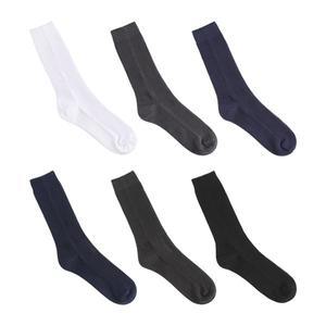 [삭스랩]남자장목 패션 올 무지컬러 링크스 순면양말 6종 10켤레 묶음세트