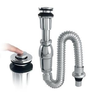 국산 대산 일체형트랩 (바닥용) 세면대 부속품 배수관 세면기 폽업 배수구