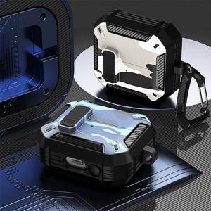 [테일즈몰]갤럭시 버즈3/버즈3프로/버즈3FE 호환 솔져 카본 분실방지 버클락 케이스