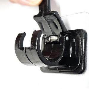 [BZI17K5K_51]커튼봉걸이 무타공 봉 후크 블랙