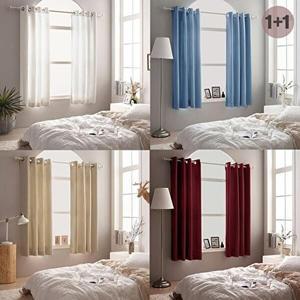 [셀러허브 1][HYD97G01_51AP]아일렛형 암막커튼 2장 창문형 고밀도