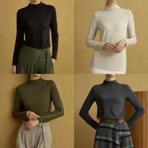 모달배색스티치티블라우스4종세트