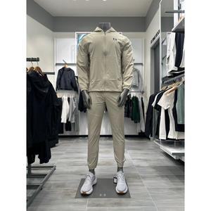 [언더아머](대전신세계)1386555-289 1386557-289 베이지 남성 UA 바이브 우븐 윈드브레이커 조거팬츠 트...