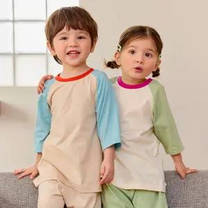 하이킹 칠부실내복 국내원단 유아 아동 실내복 상하의세트 아기선물