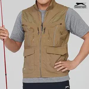 슬레진저 남녀공용 멀티 입체 포켓 메쉬 베스트 베이지