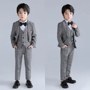 남아 키즈 어린이 베니치아 셔츠 자켓 베스트 바지 타이  5종 정장 세트