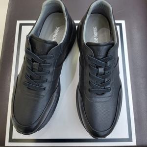 [에스콰이아][행복한백화점][에스콰이아]남성 검정색 에어쿠선창 밴딩스니커즈