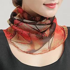 망사스카프 목주름 커버 목가리개 스카프 패턴 넥워머-WFGRZII