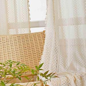 [JHQS86BY_4B]창문레이스커튼 빈티지커튼 레이스커튼아일렛
