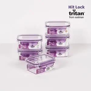 [에코센스 히트락]에코센스 히트락 올트라이탄 밀폐용기 직사각350ml 6개