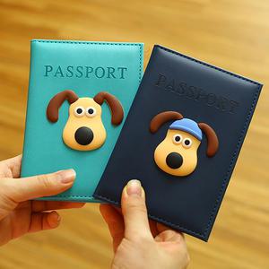 여권 케이스 그로밋 지갑 커버 가족 캐릭터 여권파우치 케이스