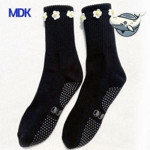 요가양말 꽃장식 미들트레이닝 필라테스 예쁜 (3i8Il)